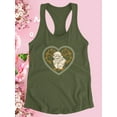thumbnail image 3 of Mom And Baby Heart Wreath Racerback Tank Women -Image by Shutterstock, Female Large, 3 of 4