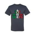 thumbnail image 2 of Wild Bobby Mexican Queen Latin Pride Men Graphic Tee, Vintage Heather Navy, 5X-Large, 2 of 5