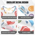thumbnail image 4 of Love Orange Green Tile Pattern Summer Pajama Set Soft Cotton Short Sleeve Sleepwear 2PCS Pajama Sets Breathable Lounge Set Size 5Y, 4 of 7