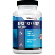 Daily Boost Free Testosterone Booster for Men - Strongest Supplement for Muscle Growth, Bodybuilding & Energy with 9 Powerful Ingredients - 60 Capsules
