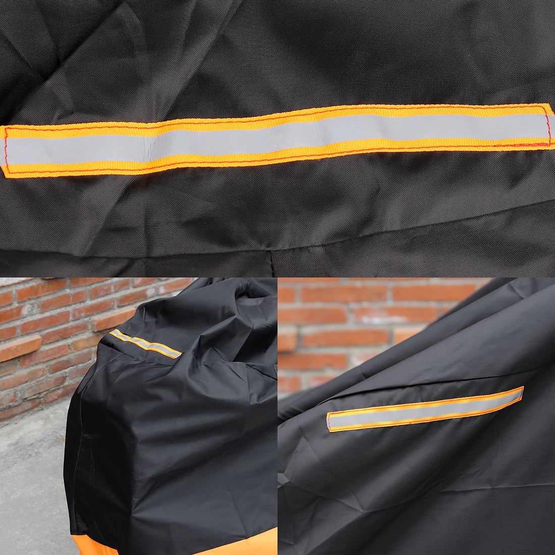 210D Extra Large Dust Motorcycle Cover for Full Dress Motorcycles w/ Carry Bag, 116.1" x 43.3" x 55.1"
