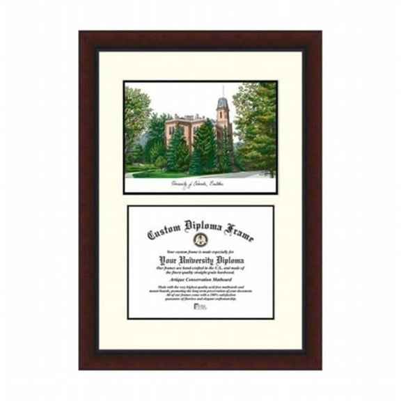 Campusimages CO995LV University of Colorado Boulder Legacy Scholar Diploma Frame