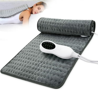 Heating Pad, 17" x 32" Electric Heat Pad for Back Pain and Cramps Relief - XXL Fast Heat Pad with 6 Heat Settings -Auto Shut Off- Machine Washable