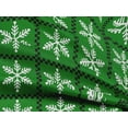 thumbnail image 4 of oneOone Rayon Green Fabric Merry Christmas Quilting Supplies Print Sewing Fabric By The Yard 56 Inch Wide-1K3, 4 of 6