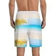 thumbnail image 3 of Bixox Men's Coconut Palm Tree on Beach printed lightweight casual shorts, soft sleep shorts with pockets., 3 of 7