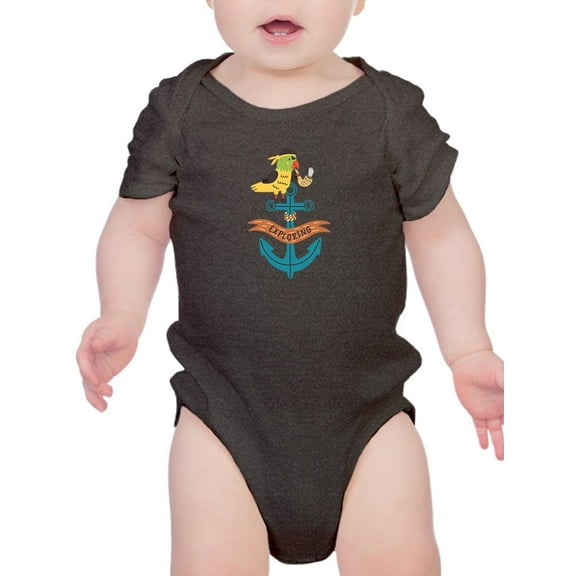 Doodle Explorer Parrot At Anchor Bodysuit Infant -Image by Shutterstock, Newborn