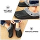thumbnail image 5 of GOOHOCHY 1 par de pantuflas cálidas y esponjosas de invierno para hombre (negras), 5 of 8