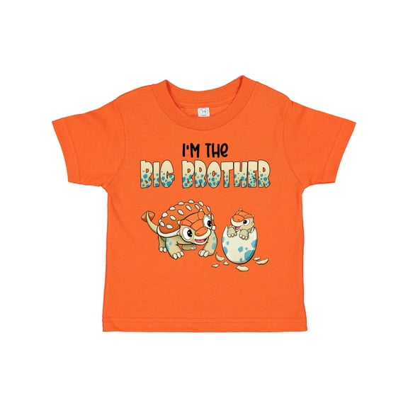 Inktastic I'm the Big Brother Ankylosaurus Bros Boys Toddler T-Shirt