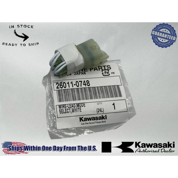 Kawasaki Genuine OEM Authentic KX250 KX450 DFI Wire-Lead Coupler 26011-0748