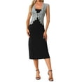 thumbnail image 2 of Cárdigan de encaje con mangas de capucha INSPIRE CHIC para mujer, elegante shrug floral para bodas de noche, XL gris, 2 of 6
