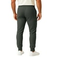 thumbnail image 5 of USNSM Cargo Sweatpants for Men Drawstring Waist Fleece Lined Jogger Sweatpants Casual Tapered Athletic Trousers with Pockets Gray L, 5 of 5