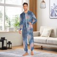 thumbnail image 6 of FORMRS Onesies Pajama for Adults Unisex Hoodie Winter Jumpsuit One Piece Sleepwear, Sizes S-2XL, Trees in The Night, 6 of 7