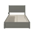 thumbnail image 4 of AFI NoHo Farmhouse Queen Wood Bed with Footboard and 2 Drawers in Gray, 4 of 6
