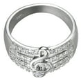 thumbnail image 4 of Anillo de notas musicales, moderno y creativo, con diamantes de plata (talla 9), 4 of 5