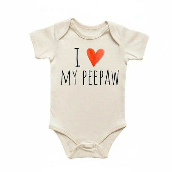 Peepaw Grandpa Newborn Baby Bodysuit