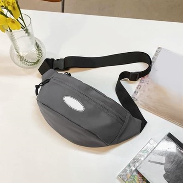 Bolsa de Pecho Unisex 34x15cm Nylon Riñonera Cruzada Impermeable Accesorios Casuales Deportivos de Viaje