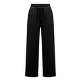 thumbnail image 5 of GERsome Women's Fleece Wide Leg Pants Drawstring Elastic Waist Lounge Sweatpants with Pockets Winter Casual Trousers Size 3XL, 5 of 6