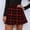 Red, variant on Idoravan Women's Basic Versatile Skirt Clearance Womens Layered Lattice Splicing Pleated Skirt High Waist Skirt