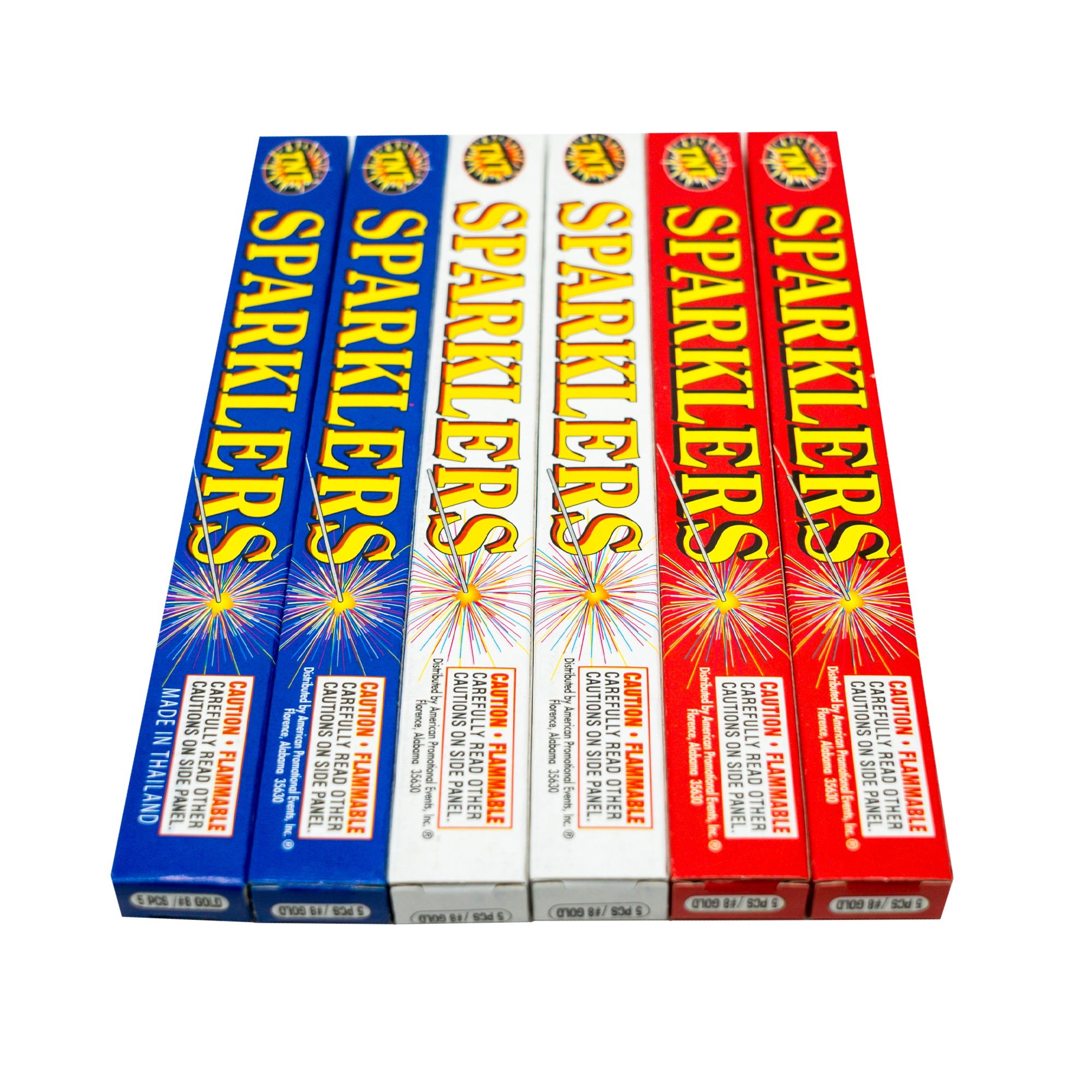 TNT Fireworks, #8 Gold Sparklers, 240 Sparklers