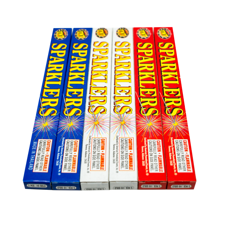 TNT Fireworks, #8 Gold Sparklers, 240 Sparklers