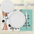 thumbnail image 3 of Ambesonne Animal Place Mats Set of 4, American Sloth Tribe, Standard Size, Multicolor, 3 of 6