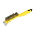 thumbnail image 4 of Cepillo de alambre con mango ergonómico para limpieza de suciedad con agujeros, resistente a los arañazos Amarillo, 4 of 8