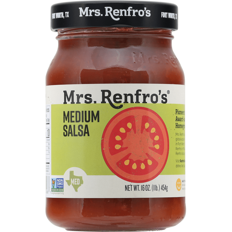 Mrs. Renfro's Gourmet Salsas Medium 16 oz Pack of 4