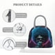 thumbnail image 4 of Balery Punk Style Blue Haired Skull Bolsa de Almuerzo para Mujeres, Caja de Almuerzo, Bolsa de Almuerzo Pequeña Impermeable, Tote de Almuerzo Reutilizable con Gran Capacidad, 4 of 6