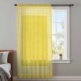 thumbnail image 4 of Yellow Retro Greek Key Sheer Curtains 84 Inches Long, Geometric Greece Ancient Rustic Light Filering Curtains, Breathable Simi Curtain Privacy Drapes for Living Room Bedroom Window Treatment, 4 of 9