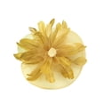 thumbnail image 1 of Chic Headwear Large Derby Statement Veil Fascinator - Champagne, 1 of 1