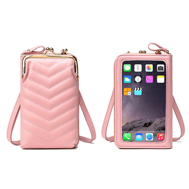 Bolso pequeño del teléfono móvil de la pantalla táctil de las nuevas señoras de la moda de Crowsourcing del hombro de la PU