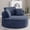 53" Corduroy Blue, variant on Vanress Oversized Round Chaise Longue Chair Indoor, Modern 55-inch Upholstered Corduroy Deep Seat Circle Single Cloud Lounge Floor Sofa Chair for Living Room, Bedroom Apartment, Grey