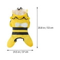 thumbnail image 2 of OULII 1Pc Yellow Bee Shaped Dog Raincoat for Protection from Rain and Snow, 2 of 8
