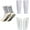 1 Set White, variant on 2/4 Sets Youth Grip Soccer Socks with Shin Guard Sleeves Kids Sleeve Socks for Boys Girls 7-14 for Soccer Basketball