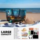 thumbnail image 5 of Fotbe Spooky Halloween Bolsa de Viaje para Playa - Resistente al Agua, Bolsa Tote de Gran Capacidad y Ligera con 7 Bolsillos para Mujeres y Hombres, 5 of 7