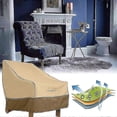 thumbnail image 4 of Outdoor Garden Armchair Cover, 210d Oxford Fabric Chair Cover, Garden Armchair Cover For Furniture, Garden Furniture Cover (89 X 96.5 X 79cm), 4 of 5