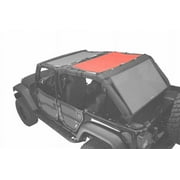 Dirtydog 2007-2018 Fits Jeep Wrangler JKU 4 Door Sun Screen Back Seat Black J4SS07R1BK