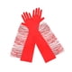 thumbnail image 3 of Guantes de satén para mujer para baile latino, para presentaciones en el escenario, bodas y noches. rojo, 3 of 9