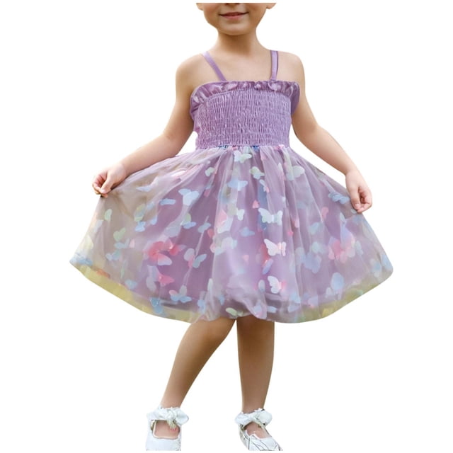 Taqqpue Robe d'Anniversaire Sans Manches en Tulle pour Bébé Fille Robe de Baptême Fête de Mariage Formelle Séance Photo 1T-5T