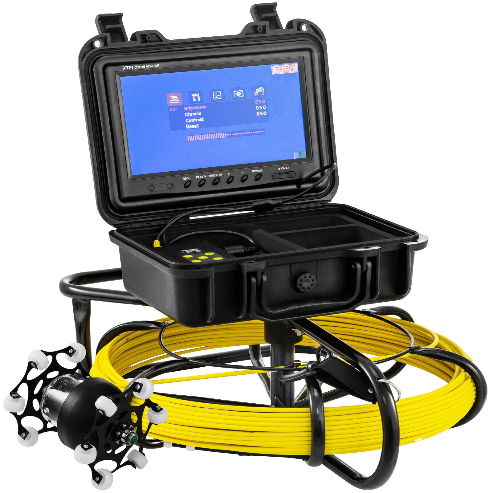 VEVOR 100ft Pipe Inspection Camera HD 1200 TVL Drain Sewer Camera 9
