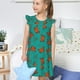thumbnail image 4 of Fotbe Colorful Crab Vestido de Dormir para Niñas de 3 a 10 Años, Mangas Cortas, Estilo Princesa, Pijama Camisón con Mangas Voladas-Medium, 4 of 6