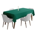 thumbnail image 1 of Vargottam Indoor/Outdoor Tablecloth 58" x 120" Inch Rectangular Tablecloth with Umbrella Hole & Zipper, Waterproof Patio Table Cloths, Spring/Summer Table Covers for Backyard /BBQs - Teal Green, 1 of 6