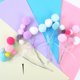 thumbnail image 4 of Mini Pompon Ball Cupcake Soledad Bola Bouquet Cake topper 3 cm 2.1 cm 19.5 cm, 4 of 10