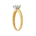 thumbnail image 2 of 1ct Princess Cut Diamond Solitaire 14k Yellow Gold Engagement Ring, 2 of 3