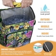 thumbnail image 3 of Vibrant Colorful Floral Insulated Backpack Cooler, Leakproof Cooler Bag with Exotic Flower Pattern for Outdoor Use, 3 of 6