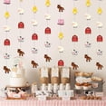 thumbnail image 2 of Kreatwow Farm Party Streamers Farm Animals Birthday Decorations Girl Farm Garland Banner Pink Farm Party Hanging Garland Streamers Barnyard Animal Themed 1st 2nd 3rd Birthday Baby Shower Decorations, 2 of 6
