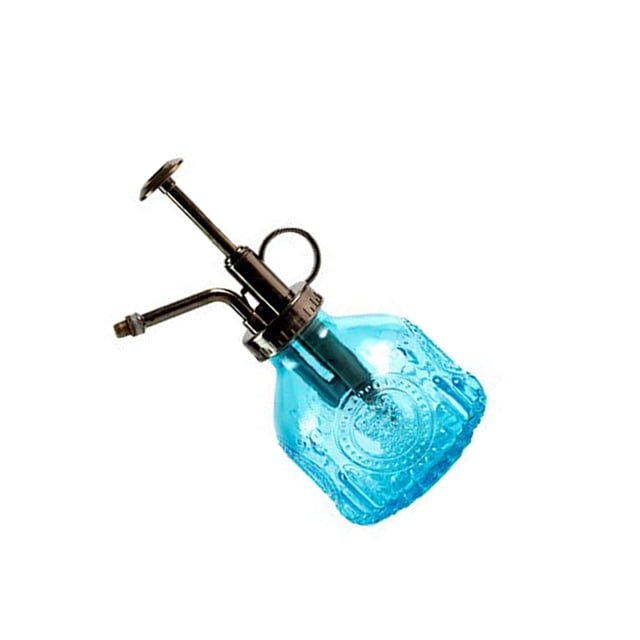 Regadera de Vidrio Billuyoard Vintage para Jardín y Patio Azul