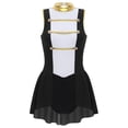 thumbnail image 3 of Haitryli Womens One Piece Circus Ringmaster Cosplay Costume Sleeveless Skirted Bodysuit Uniform Black 3XL, 3 of 7
