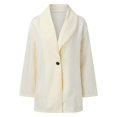 thumbnail image 4 of Vedolay Winter Coat Women Fall Coat Jacket Coat Open Front Cardigan 2023 White,XL, 4 of 5