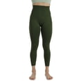 thumbnail image 2 of Homma Activewear Thick High Waist Tummy Compression Slimming Body Leggings Pant (Large, Olive), 2 of 7